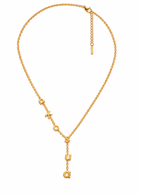 Akosua name necklace, close up