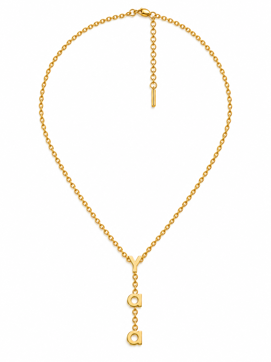 Yaa Name Necklace, close up