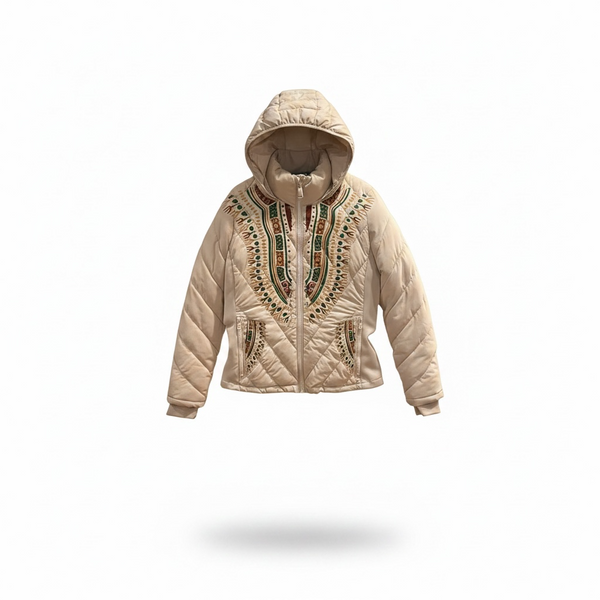 Harmattan dashiki puffer jacket