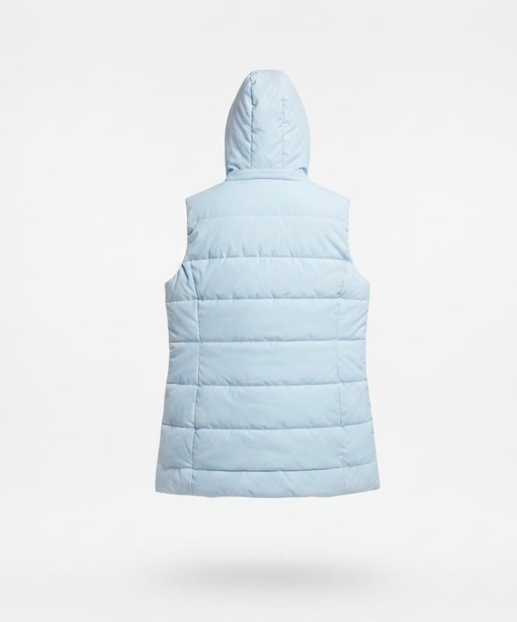 Harmattan Puffer Vest - Red on Blue