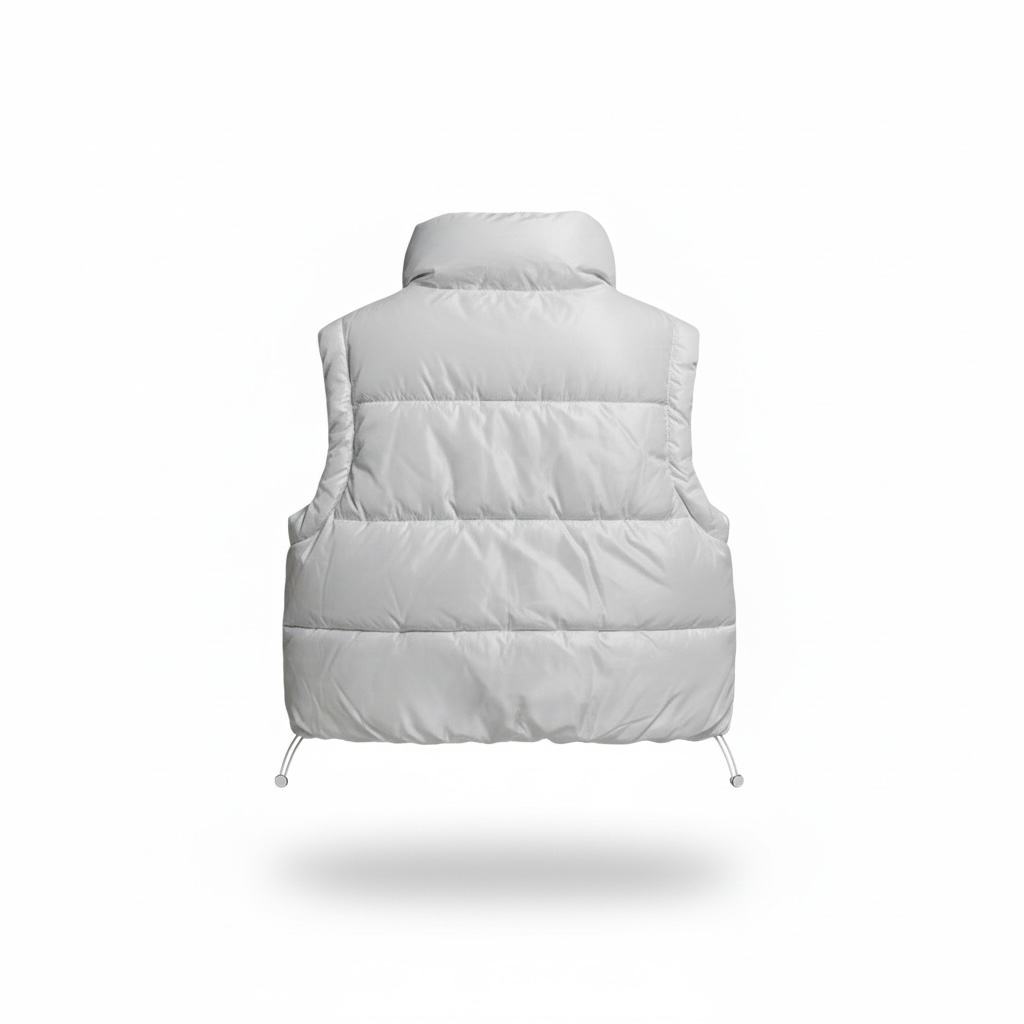 Harmattan Puffer Vest - Navy Blue and Purple