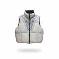 Harmattan Puffer Vest - Navy Blue and Purple