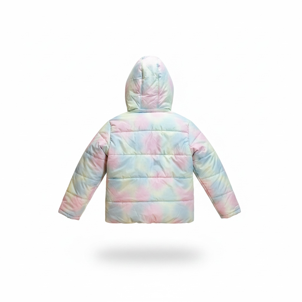 Kids Harmattan Puffer Jacket (Green on Multi)
