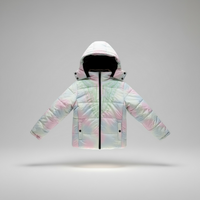Kids Harmattan Dashiki Puffer Jacket – Green on Multi