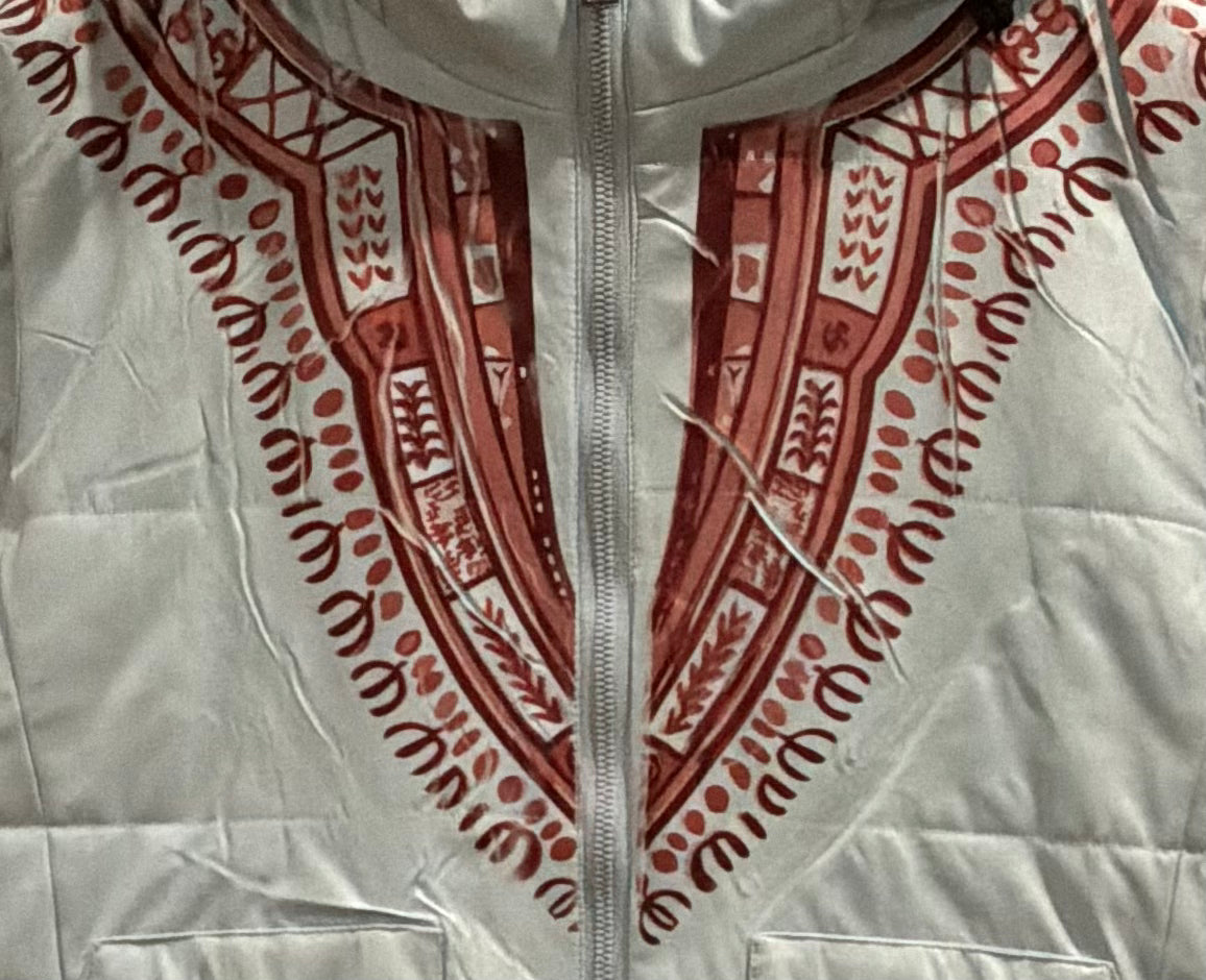 Harmattan Puffer Vest - Red on Blue