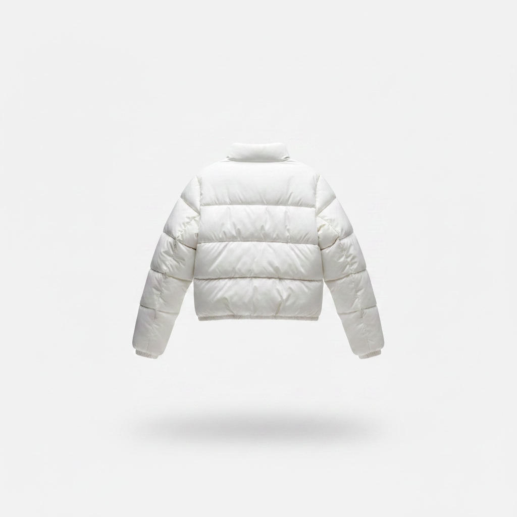 Harmattan Puffer Jacket - Blue on White